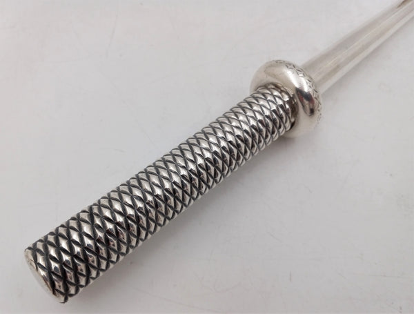 Rare Gorham Sterling Silver Monumental 14'' 19th Century Soup / Punch Ladle