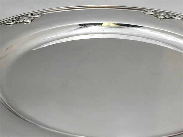 Georg Jensen by Rohde Sterling Silver Charger / Plate in Acorn Pattern #642A