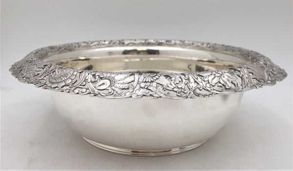 Tiffany & Co. Sterling Silver 1890s Bowl in Art Nouveau Style