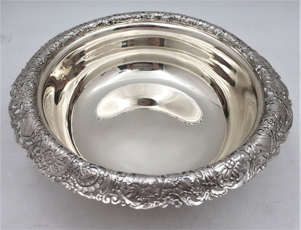 Tiffany & Co. Sterling Silver 1890s Bowl in Art Nouveau Style