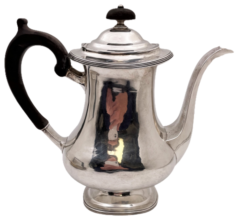 Arthur Stone Sterling Silver Arts & Crafts Hammered Coffee Pot