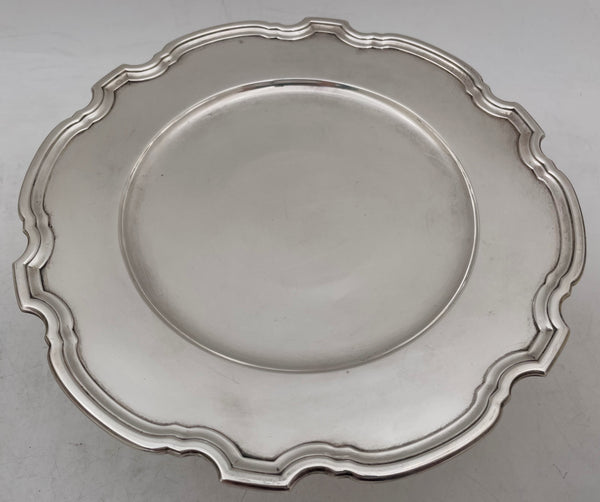 Tiffany & Co. Sterling Silver 1923 Tazza Footed Dish in Hampton Pattern & Art Deco Style