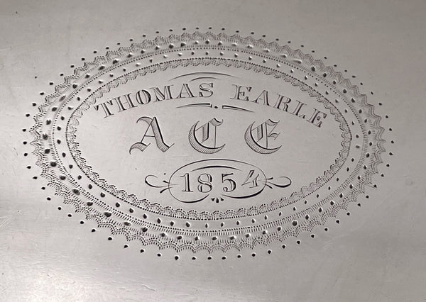 Bailey & Co. Sterling Silver Salver/ Raised Dish from 1850s
