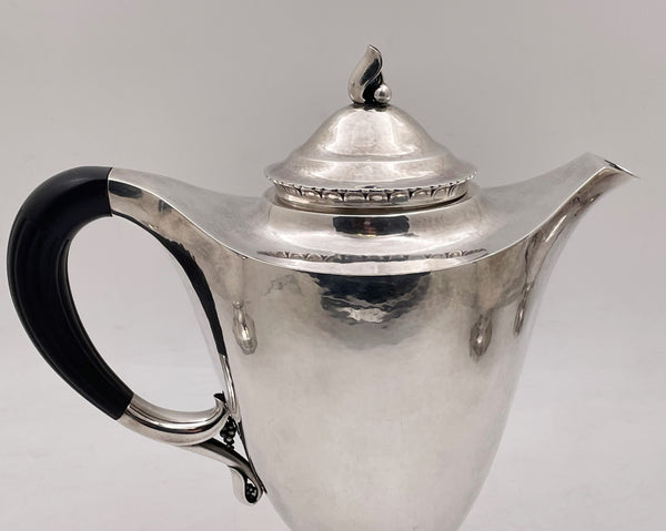 Georg Jensen Sterling Silver Rare 4-Piece Tea & Coffee Set in Pattern 71