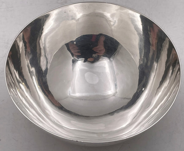 Georg Jensen Sterling Silver Hammered Bowl #580 from 1920s