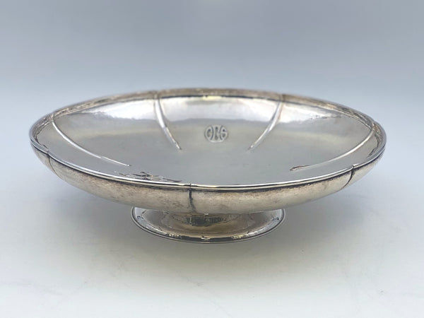 Lebolt & Co. Arts & Crafts Hammered Sterling Silver Compote Centerpiece Bowl