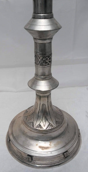 Pair of Silver Three Light Candelabra