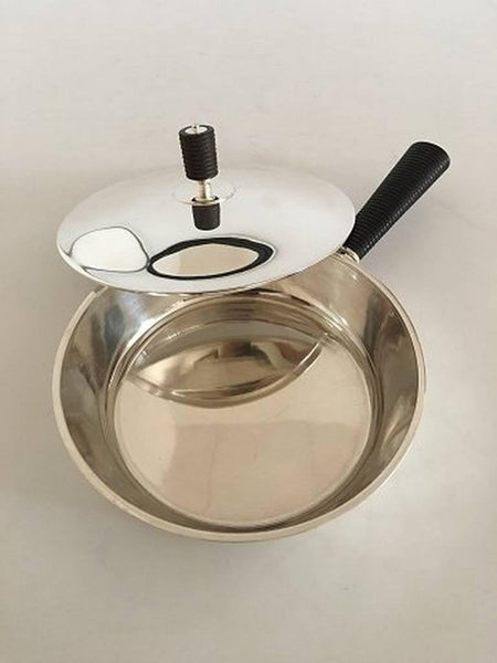 Georg Jensen Sterling Silver Bernadotte Skillet / Covered Bowl